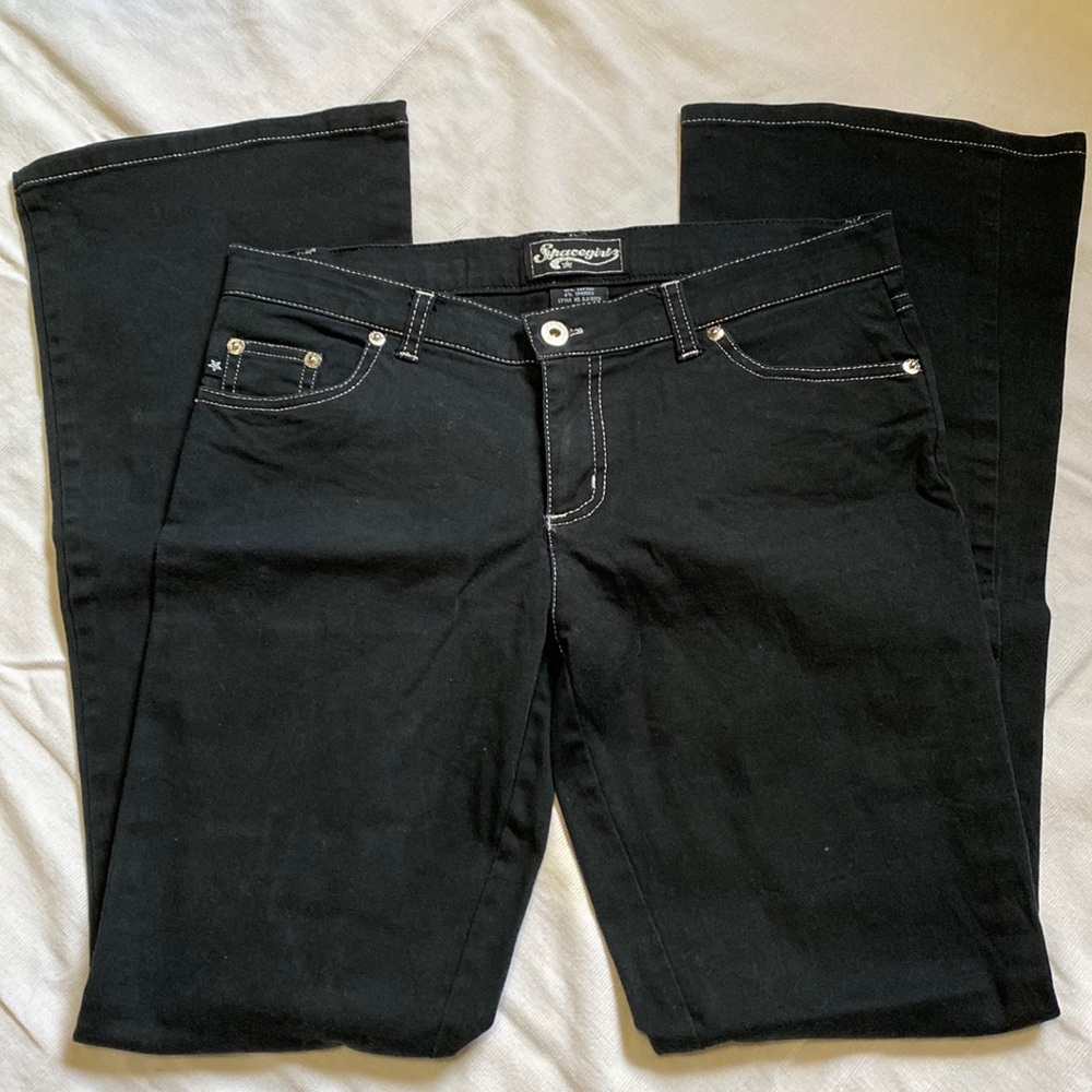 Spacegirlz Y2K low rise bootcut pants